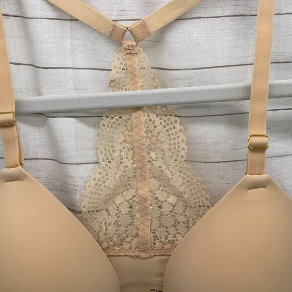 Lively Size 32D The Front Close T Shirt Bra Racerback Lightly Lined Underwire - Picture 4 of 6